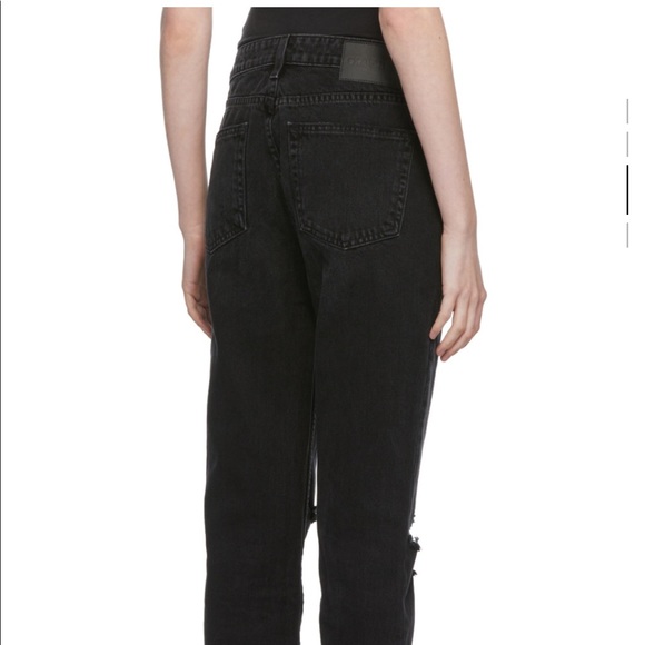 Black denim GRLFRND jean. “The Kate” jeans with rips at the knees. Size 30 - Picture 9 of 11